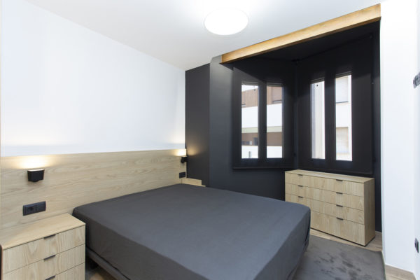 dormitorio moderno en madera